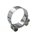 single-head solid power hose clamp stainless steel