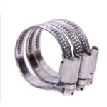 Germany Type 9mm Bandwidth Hose Clamp 8-12mm 60-80mm W1 Silver