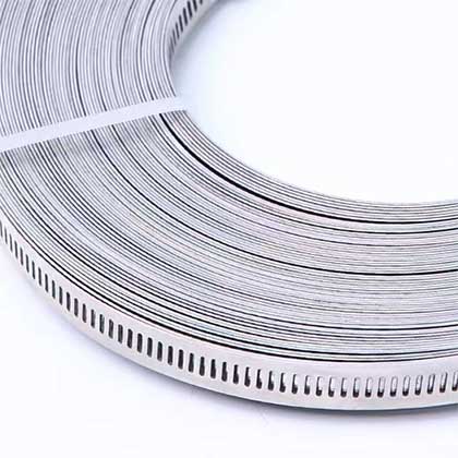 American Type Tape 8mm bandwidth 304 strap self-made American stainless steel through hole steel band