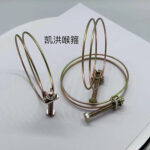 Double Wire Hose Clamp 304 Stainless Steel Pipe Clamps Adjustable 10-45mm