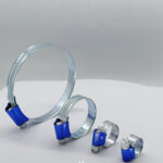 9.7mm 11.7mm British Style English type hose clamp high quality blue head hose clamp W1