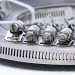 American Type Tape 12mm bandwidth 304 strap self-made American stainless steel through hole steel band