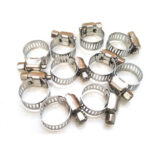 American Type 8mm band width Installs Easily Hose Clamps For Firm Hose
