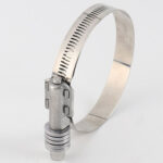 American type Perforated band Heavy duty high strength high torque hose clamp with washer and liner