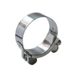 Color-coated zinc single-head solid power hose clamp