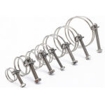 Double Wire Hose Clamp 304 Stainless Steel Pipe Clamps Adjustable 10-45mm