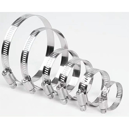 American Type 12.7mm band width Installs Easily Hose Clamps For Firm Hose