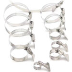 American Type 8mm 12.7mm 304 stainless steel with handle type hose clamp