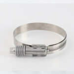 American type Perforated band Heavy duty high strength high torque hose clamp with washer and liner