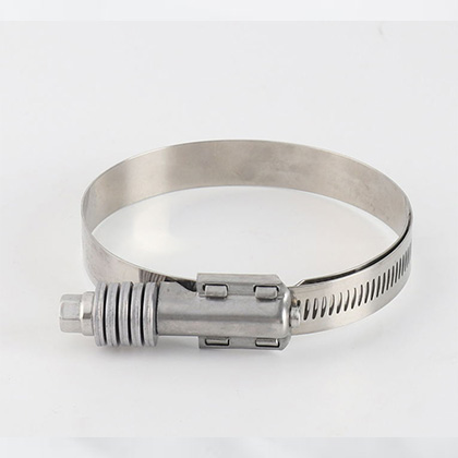 American type Perforated band Heavy duty high strength high torque hose clamp with washer and liner